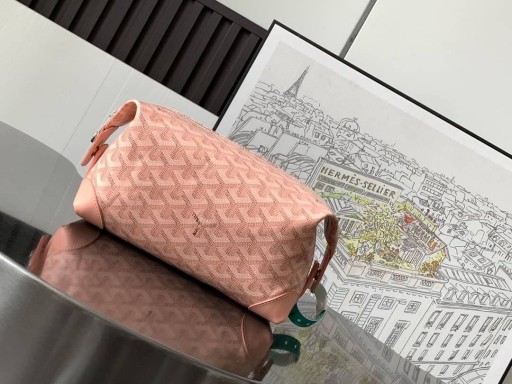 Goyard Bowling 25 Toaletná Taška Ružová