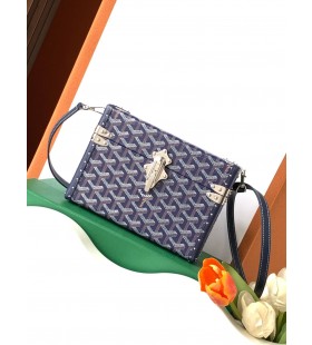 Goyard 카세트 트렁크 가방 네이비 블루