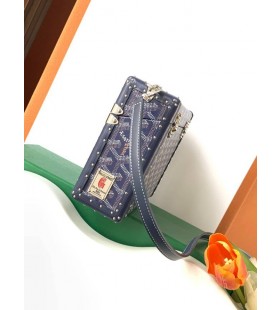 Goyard 카세트 트렁크 가방 네이비 블루