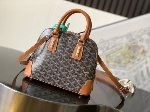 Mini torba Goyard Vendôme Black & Tan