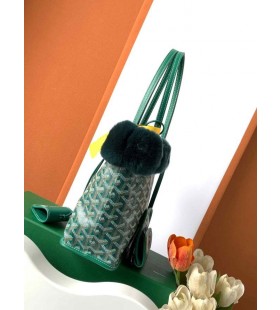 Mini-bag-Тоут Od Кроличьего Krzna Goyard Zelene Boje