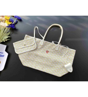 Torba Goyard Saint Louis Goyardine Claire Voie PM Bijele i žute boje