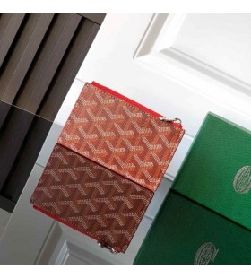 Držač za kartice Goyard Bourbon Munje Crvene Boje