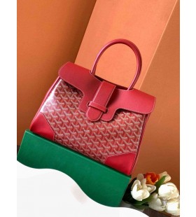 Goyard Saigon Tote Väska Röd