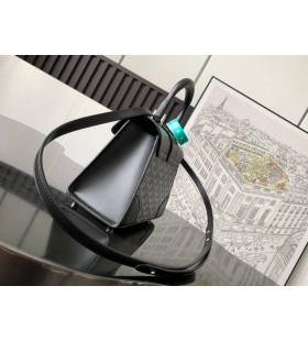 Goyard Saigon Struktur Väska Lettres Kamouflage Blå Motiv Palladium Hårdvara