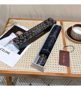 Goyard Goyardine Fällbara Mini Svart Paraply