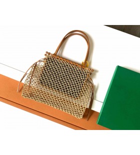 Goyard Goyardine Net Aligre Tote-Black & Tan