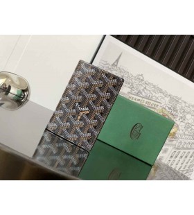 Goyard Saint-Pierre Kartlıklı Cüzdan Siyah