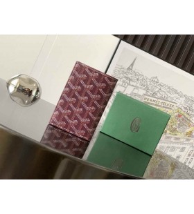 Goyard Saint-Pierre Kartlıklı Cüzdan Bordo