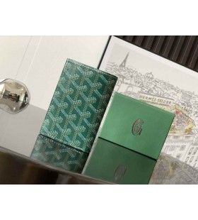 Goyard Saint-Pierre Kartlıklı Cüzdan Yeşil
