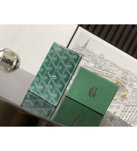 Goyard Saint-Pierre Kartlıklı Cüzdan Yeşil