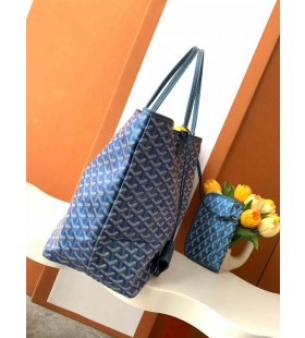 Goyard Saint Louis GM Çanta Sedefli Mavi