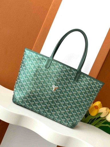 Goyard Artois PM Goyardine Bolsa Verde Nacarado
