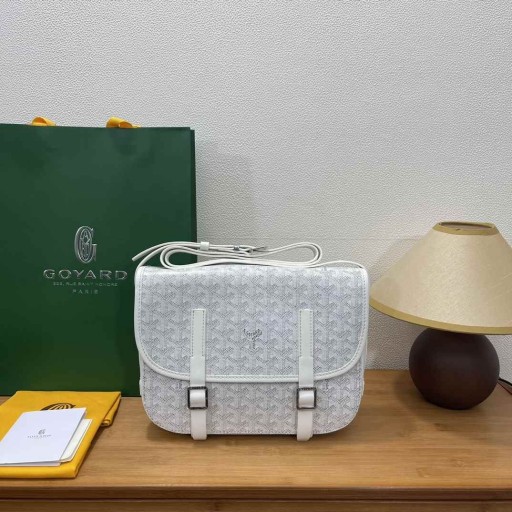 Goyard Belvedere Mensajero Goyardine MM Blanco