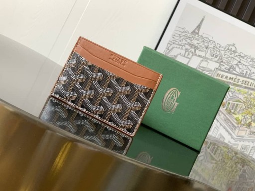 Goyard Saint-Sulpice Tarjeta Monedero Black & Tan