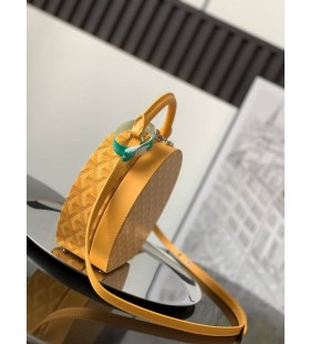 Goyard El Alto Hatbox Tronco Bolsa Amarilla