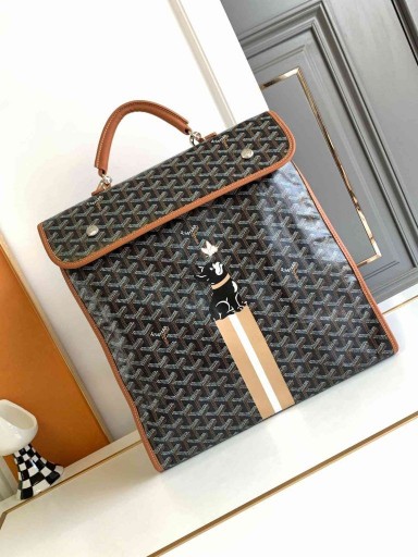 Goyard سانت ليجيه ظهره X هولو وإدمون بلاك اند تان