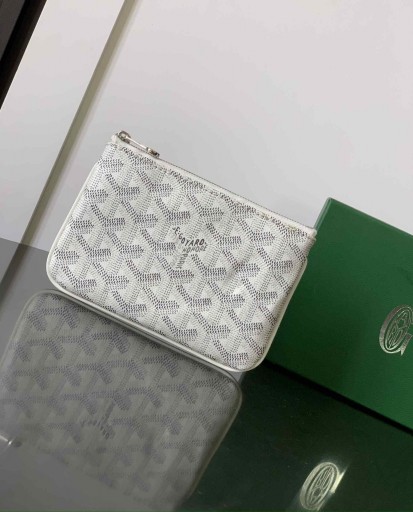 Goyard Sénat مصغرة الحقيبة البيضاء