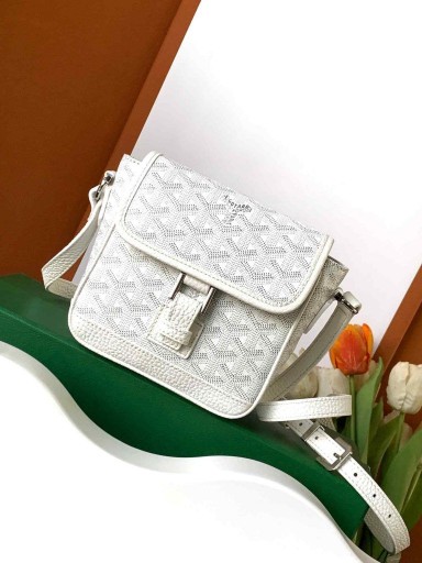 Goyard Grand Bleu PM Taška Bílá