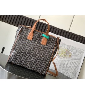 Goyard Voltaire Bag Black & Tan