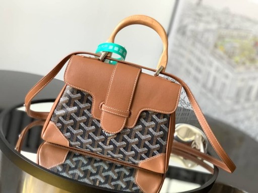 Goyard Saïgon Souple Mini Taske Black & Tan