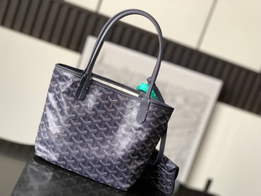 Goyard Saint Louis Mini Taske Navy Blå