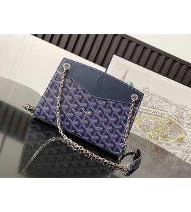 Goyard Rouette Structuré Mini Taske Navy Blå