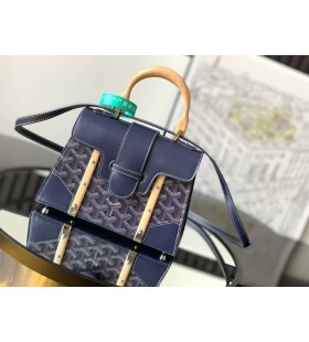 Goyard Saïgon Structuré Mini Taske Navy Blå