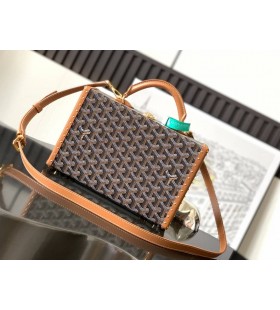 Goyard Grand Hôtel Kuffert, Taske Black & Tan