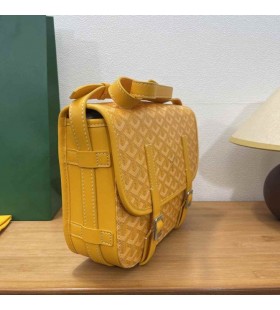 Goyard Belvedere Messenger Goyardine MM Taske Gul