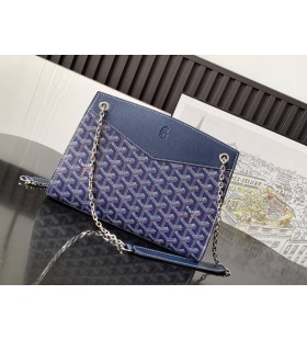 Goyard Rouette Structuré PM Taske Navy Blå