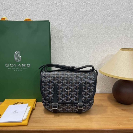 Goyard Belvedere Messenger Goyardine PM Zwart