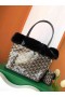 Goyard Rabbit Fur Mini Tote Bag Zwart