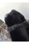 Goyard Rabbit Fur Mini Tote Bag Zwart
