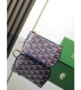 Goyard Senat Nano Key Pouch Navy Blue