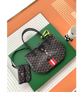 Goyard Anjou Mini Bag Zwarte Franse Bulldog