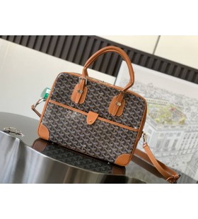 Goyard Ambassade PM Document Case Musta & Tan