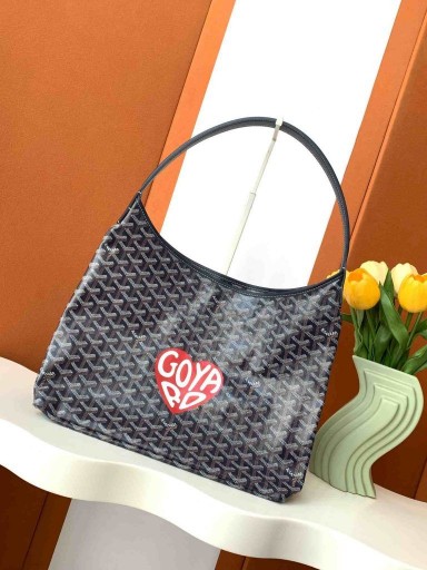 Goyard Bohème Hobo Sac De Grand Cœur Bleu Marine