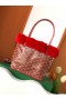 Goyard Fourrure De Lapin Mini Sac Fourre-Tout Rouge