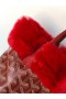 Goyard Fourrure De Lapin Mini Sac Fourre-Tout Rouge