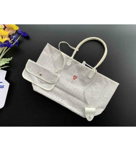 Goyard Saint Louis Goyardine Claire Voie PM Sac Blanc & Rose