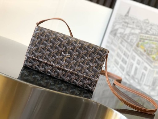 Goyard Varenne Continental Wallet Black & Tan