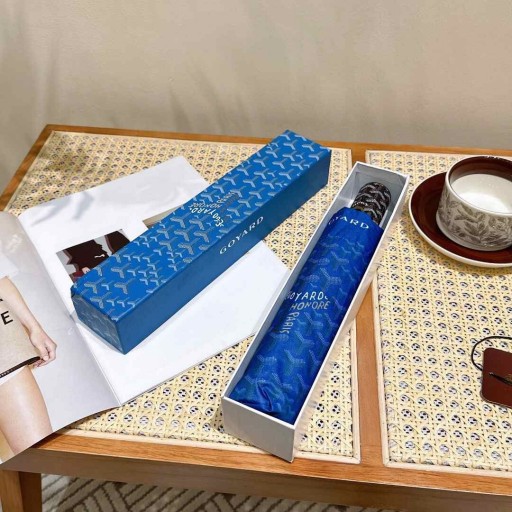 Goyard Goyardine Falten Mini Regenschirm Sky Blue