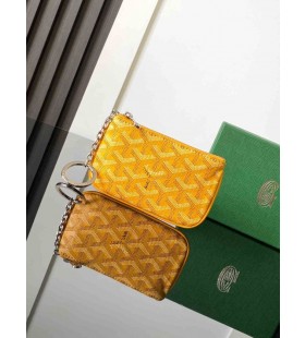Goyard Senat Nano-Schlüssel-Beutel Gelb
