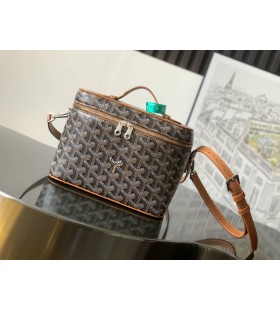 Goyard Muse Vanity Case Black & Tan