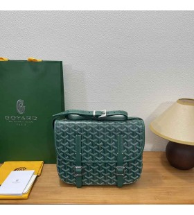 Goyard Belvedere Messenger Goyardine MM Grün