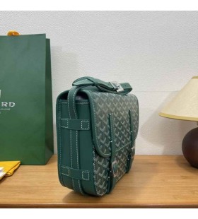 Goyard Belvedere Messenger Goyardine MM Grün