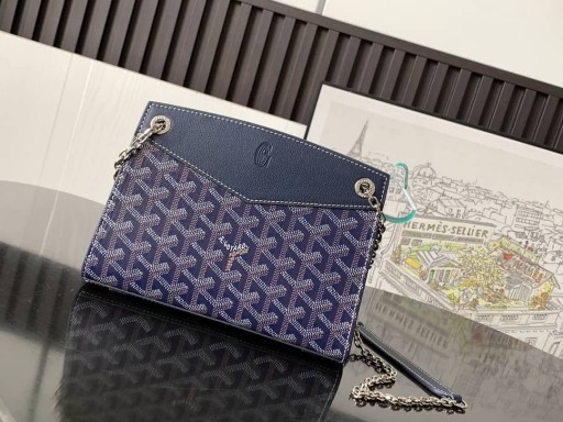 Goyard Rouette Structuré Μίνι Τσάντα Μπλε