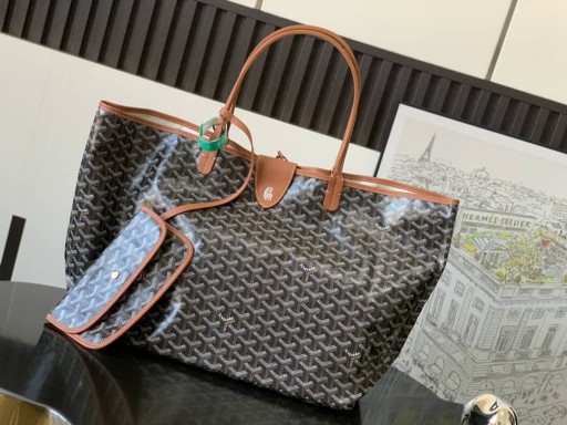 Goyard Saint Louis GM Τσάντα Black & Tan