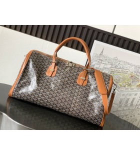 Goyard Croisiere 50 Duffle Bag Black & Tan